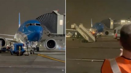   Aeropuerto en Argentina fue afectado por fuertes vientos 