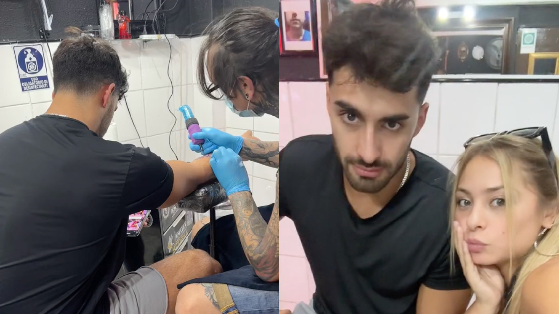 Jorge y Skarleth cumplieron la promesa: Se hicieron el mismo tatuaje