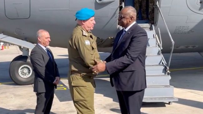 El secretario de Defensa de EE.UU. llegó a Israel para reafirmar el apoyo en la guerra