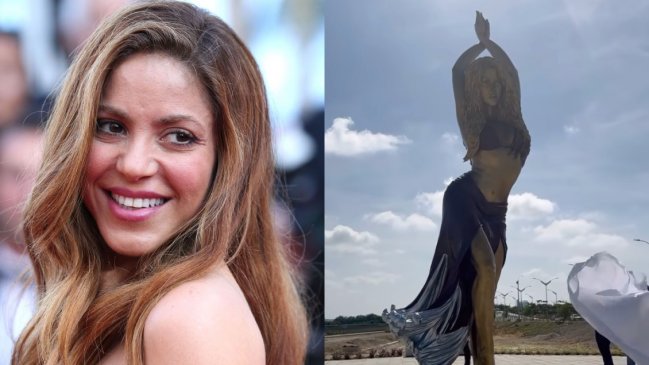 Inauguran estatua de Shakira en su natal Barranquilla