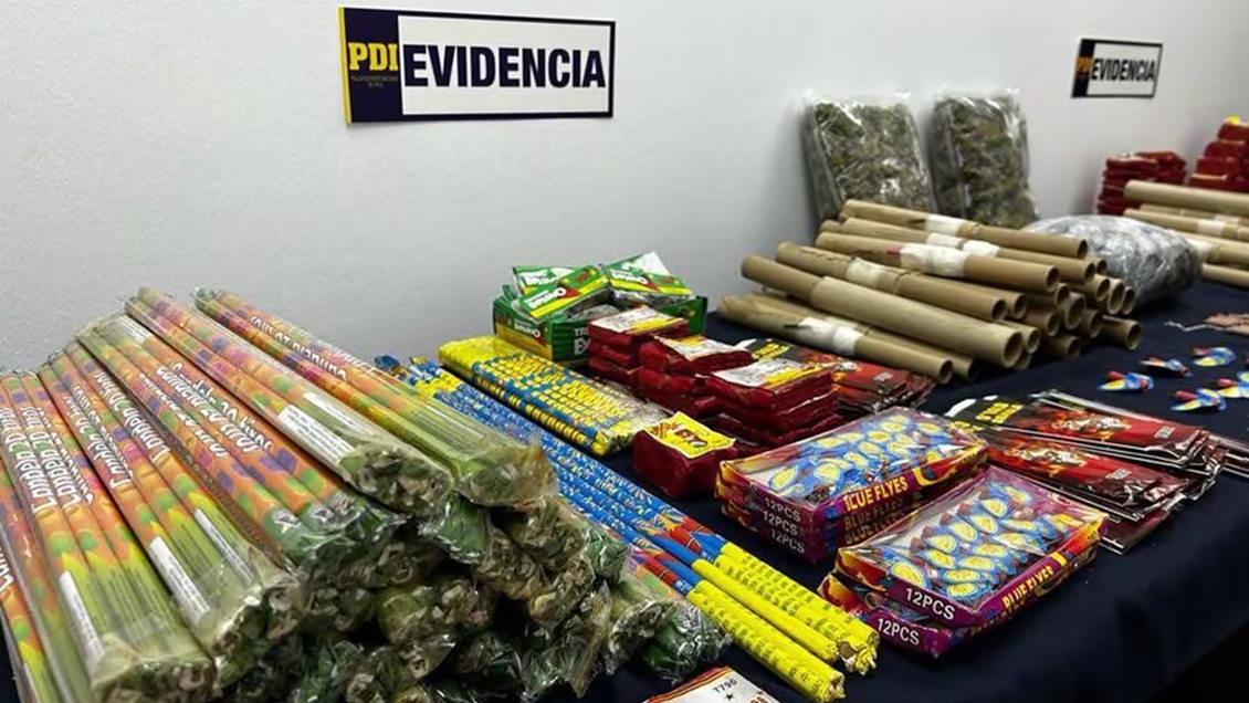 PDI decomisó más de 5.600 fuegos artificiales en Estación Central