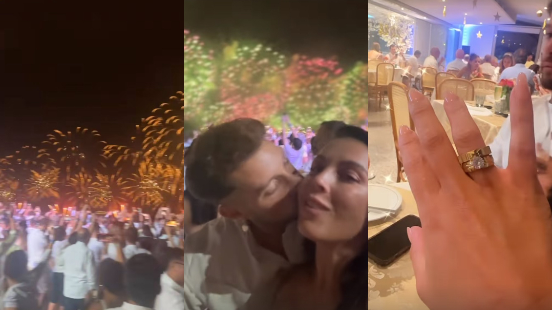 ¡Mostró el anillo! Daniela Aránguiz y Luis Mateucci celebraron Año Nuevo en Río de Janeiro