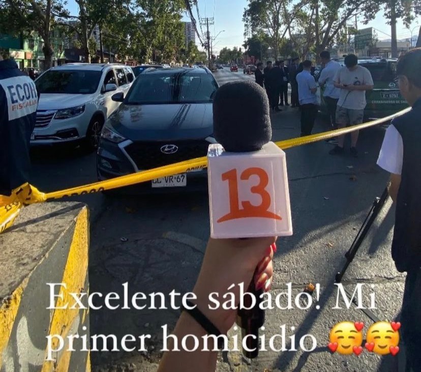 El desubicado comentario de periodista de Canal 13 que se hizo viral "Mi primer homicidio