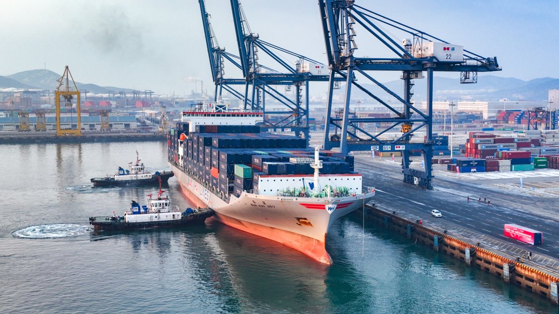 Puerto de noreste de China abrió ruta a Sudamérica para buques portacontenedores