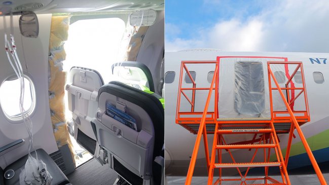 Encuentran en un patio la parte del fuselaje desprendida en pleno vuelo de un avión