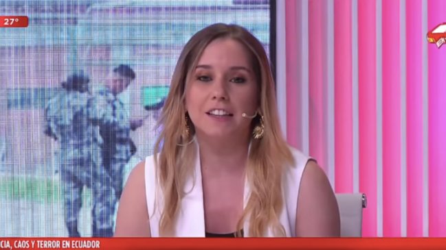 Hija de Karen Doggenweiler se lució con explicación de crisis en Ecuador para televisión Argentina