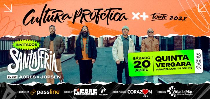 cultura profetica chile vina del mar cultura profetica confirmó concierto en viña del mar