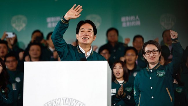   El oficialista William Lai se impuso en presidenciales de Taiwán con 40,3% de los votos 