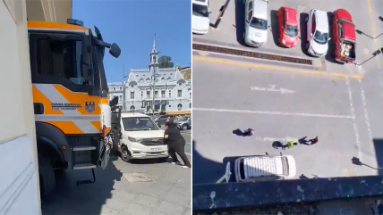   Vehículo mal estacionado bloqueó salida de Bomberos en Valparaíso 