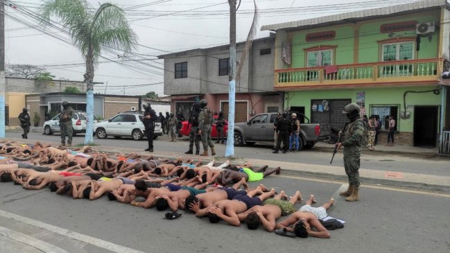  Más de 2.700 detenidos en Ecuador en 13 días de 