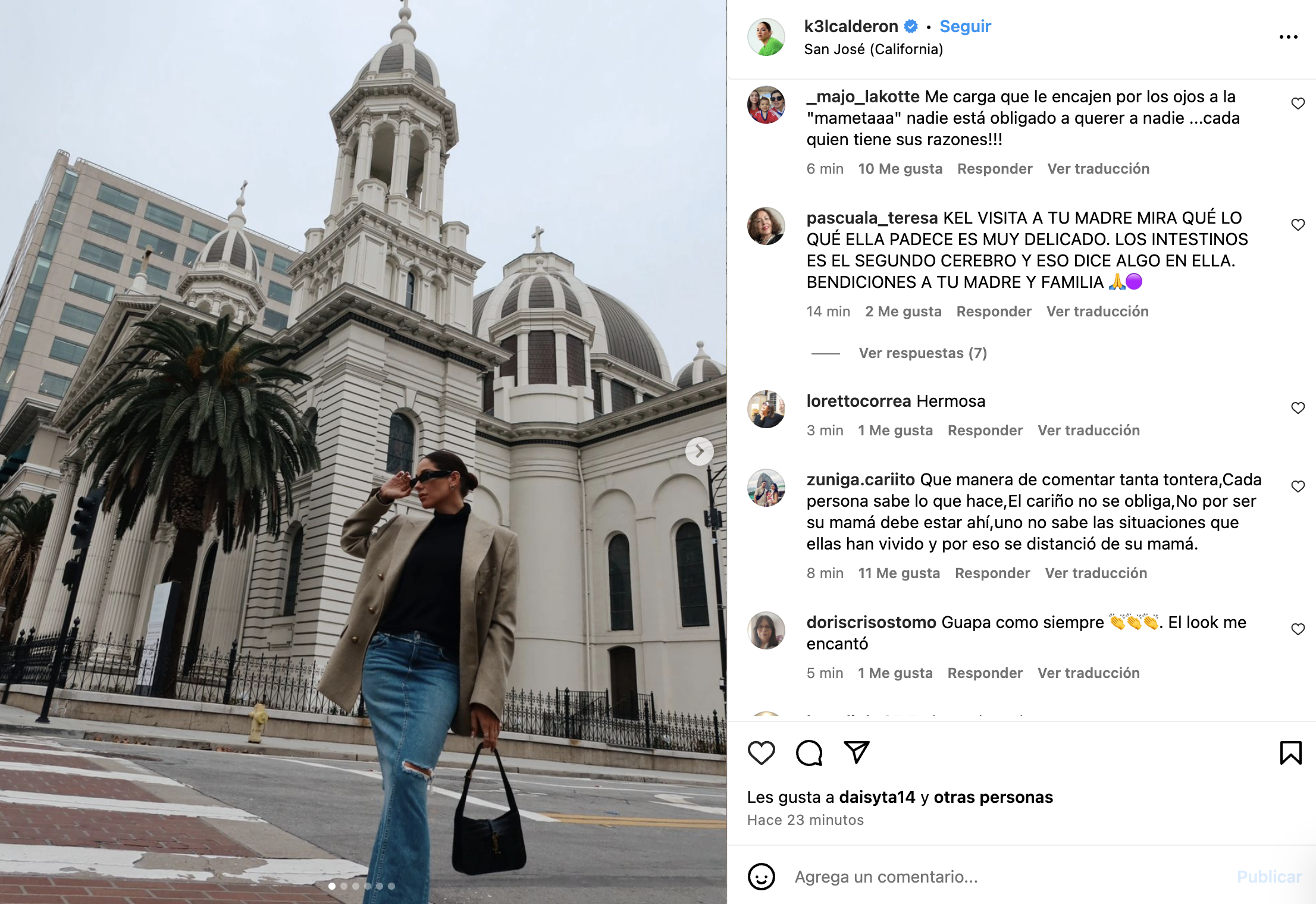 Kel Calderón Argandoña Kel Calderón y la salud de su madre Raquel Argandoña