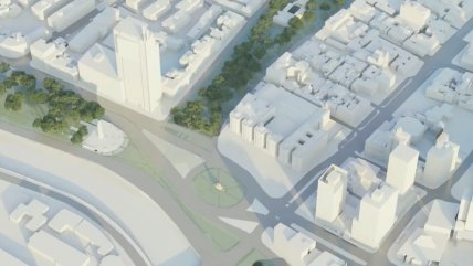   Proyecto de la nueva Plaza Italia eliminará la rotonda y tendrá más áreas verdes 