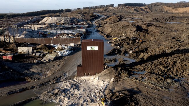  El temor de un pueblo danés ante el deslizamiento de tierra contaminada  