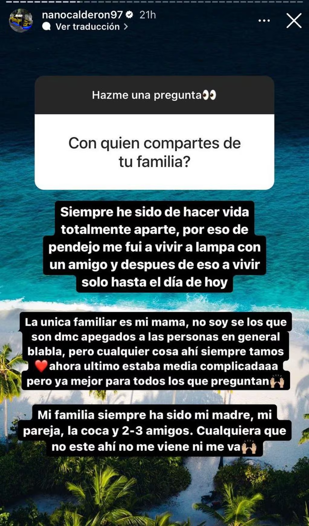 Nano Calderón Kel Hernán Raquel Argandoña El palo de Nano Calderón a Kel y su padre