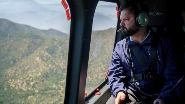 Boric: Posible intencionalidad en incendios se indagará hasta las últimas consecuencias