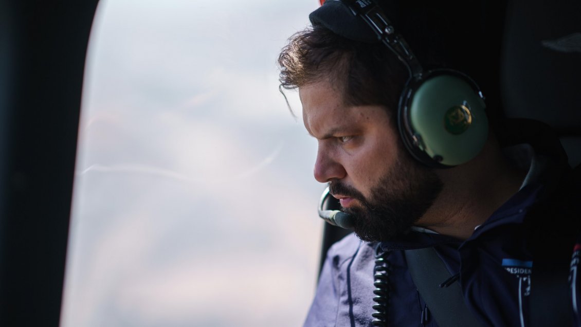 Boric sobrevoló la Región de Valparaíso: 