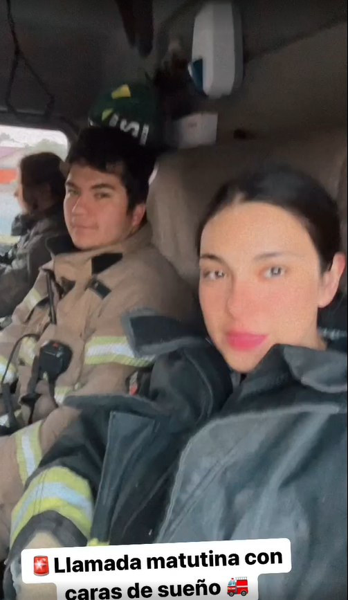 Karol Cariola en apoyo contra incendios