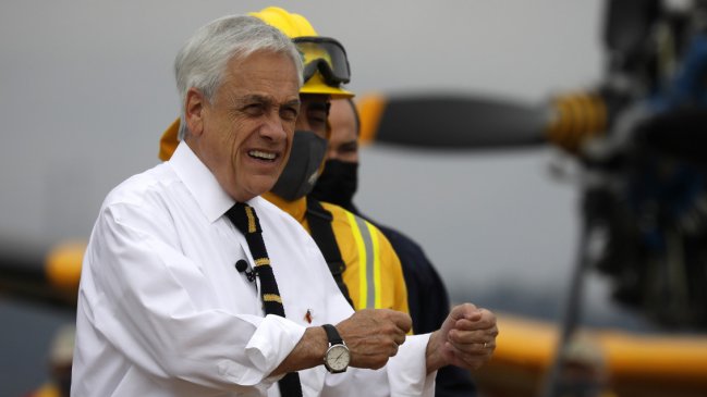 Piñera coordinaba un plan para ayudar en la reconstrucción de Valparaíso