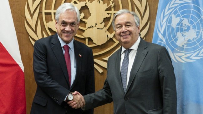   Secretario general de la ONU: Piñera será recordado por su sólido compromiso con la democracia 