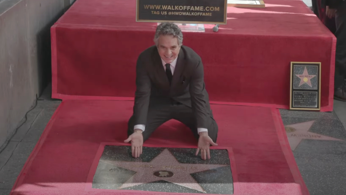 Mark Ruffalo recibió su propia estrella en el Paseo de la fama de Hollywood