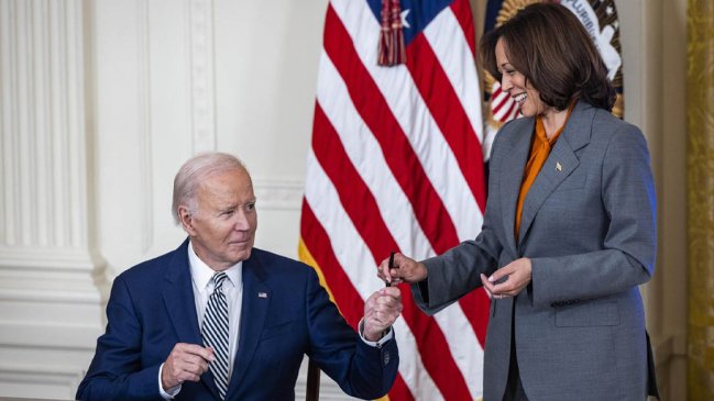 Un fiscal estatal pidió a Kamala Harris que inhabilite a Biden como presidente