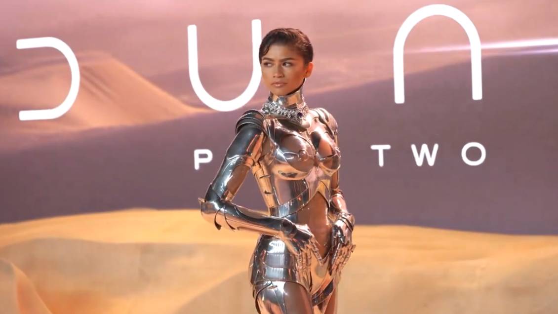 El glorioso y robótico vestuario de Zendaya en la premiere de Dune 2