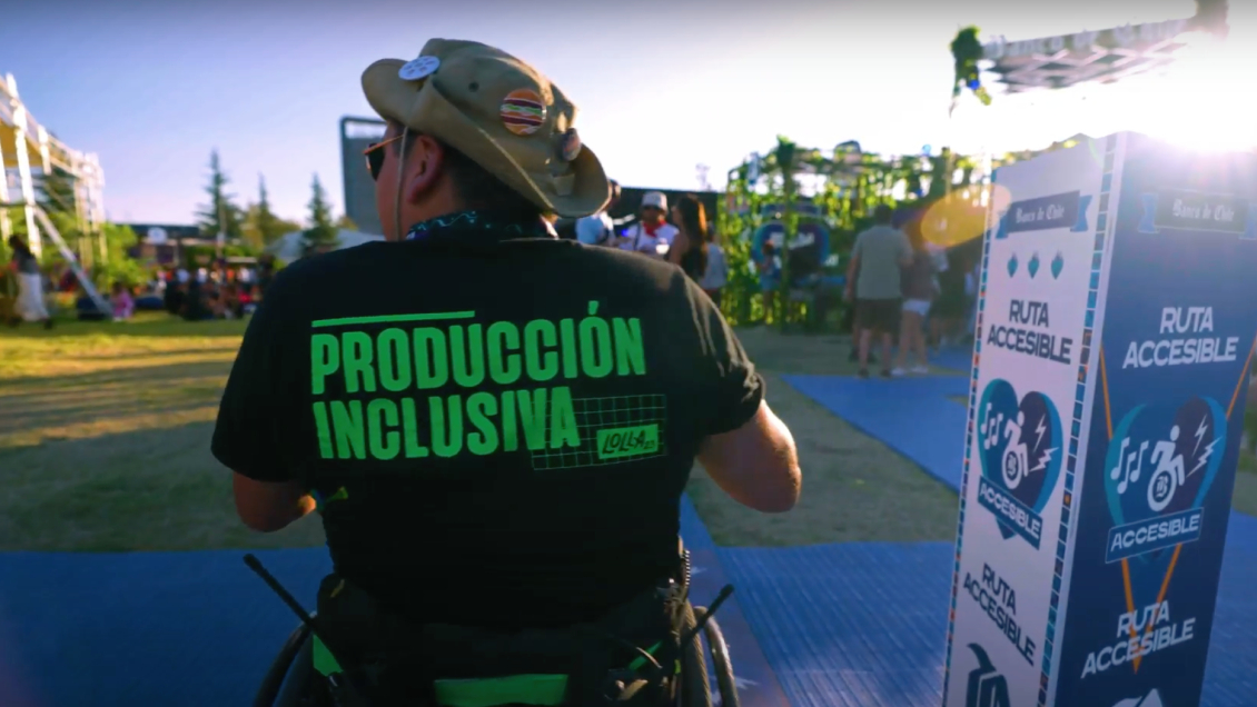 Ruta accesible en Lollapalooza