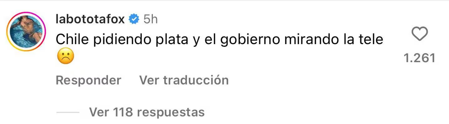 Botota Fox Juntos Chile se levanta Comentario de Botota Fox contra el Gobierno
