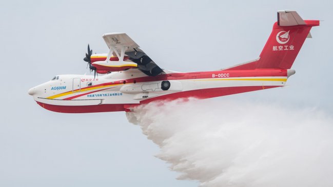 Avión anfibio chino completó prueba de vuelo más compleja hasta ahora