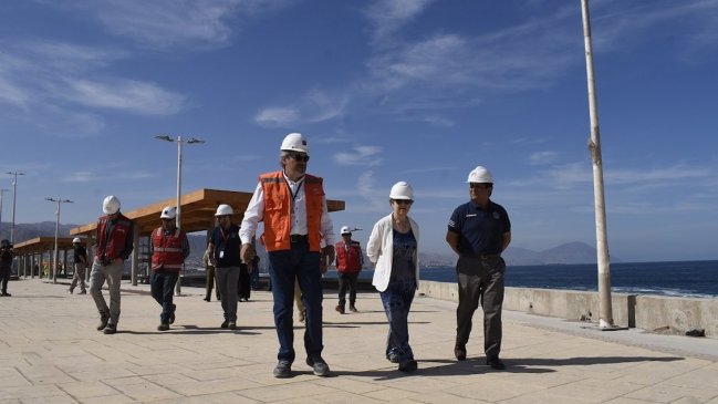 Obras de mejoramiento del borde costero de Antofagasta presentan 80% de avance