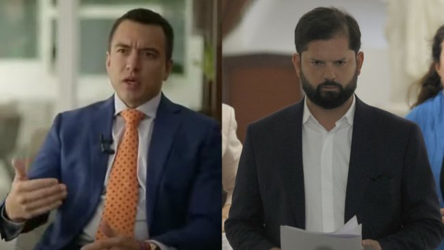 Ante crisis de seguridad, presidente de Ecuador recomendó a Boric 