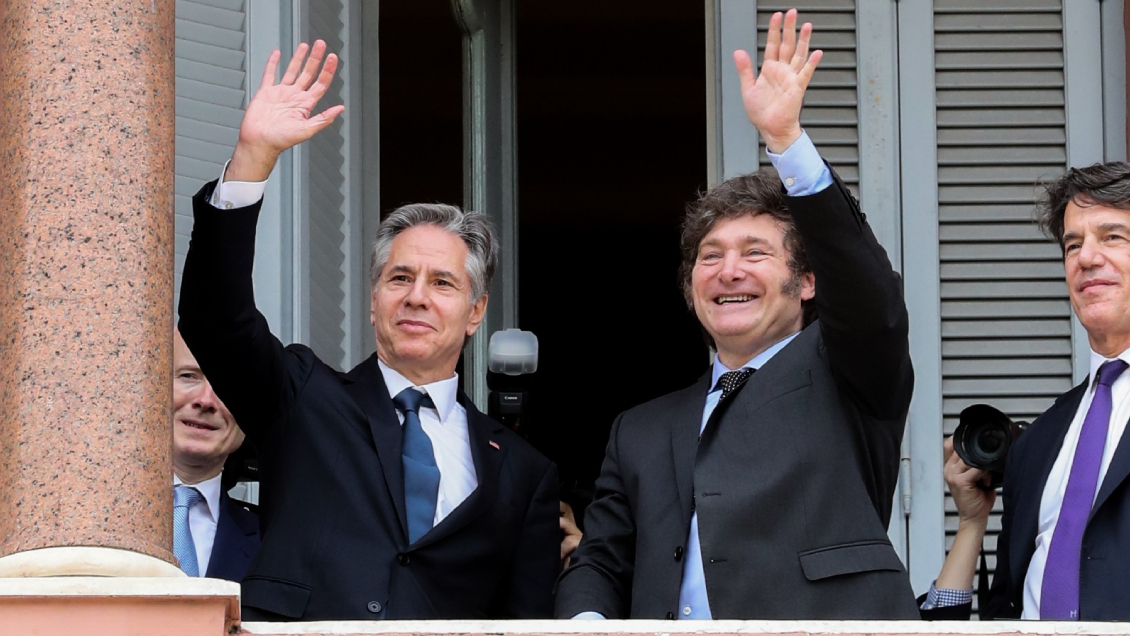 Blinken dio un espaldarazo a Milei pese a su cercanía con Trump