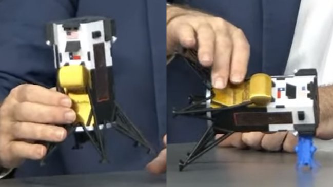 Módulo lunar Odiseo está 