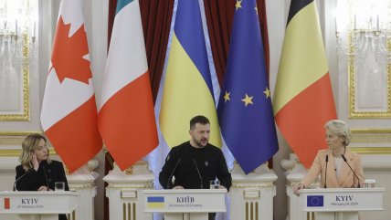  Líderes europeos conmemoran con Zelenski el segundo aniversario del la invasión de Ucrania  