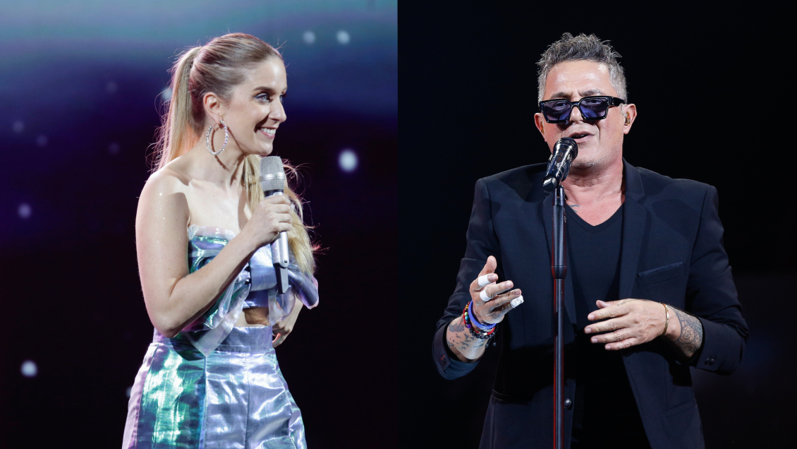 Alison Mandel posó junto a Alejandro Sanz en Viña 2024: guardia casi impide la foto
