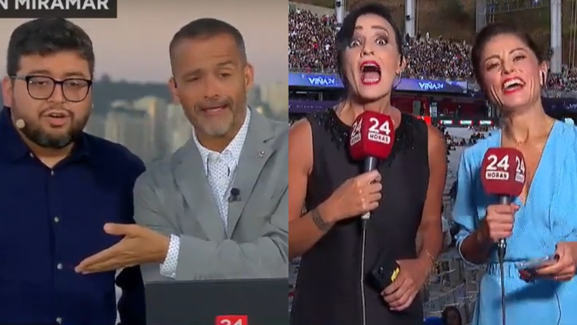 Luis Slimming sorprendió a Constanza Santa María en noticiero: 