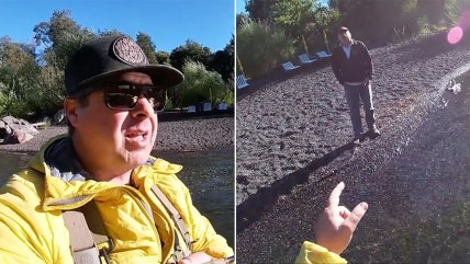   Hombre acusa hostigamiento mientras pescaba en río de Pucón 