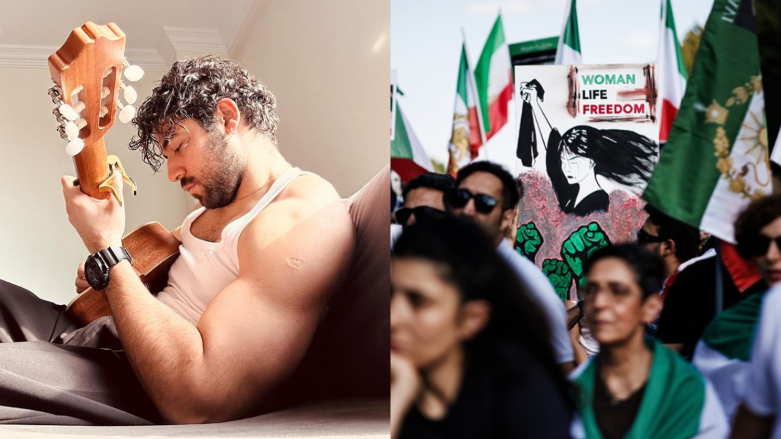 Irán condenó a casi cuatro años de cárcel al autor del himno de las masivas protestas