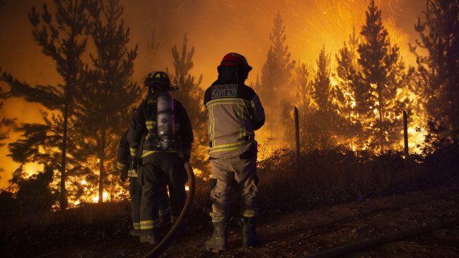  Siguen los incendios forestales en La Araucanía  