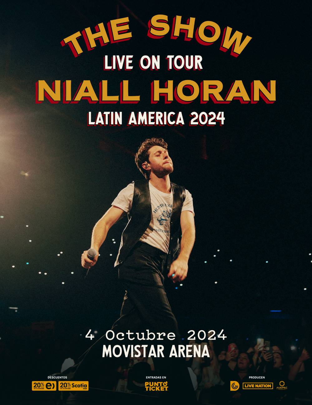 el poster del concierto de niall horan en chile este 2024