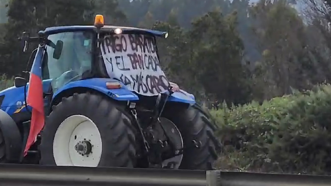 Agricultores de La Araucanía protestaron por 