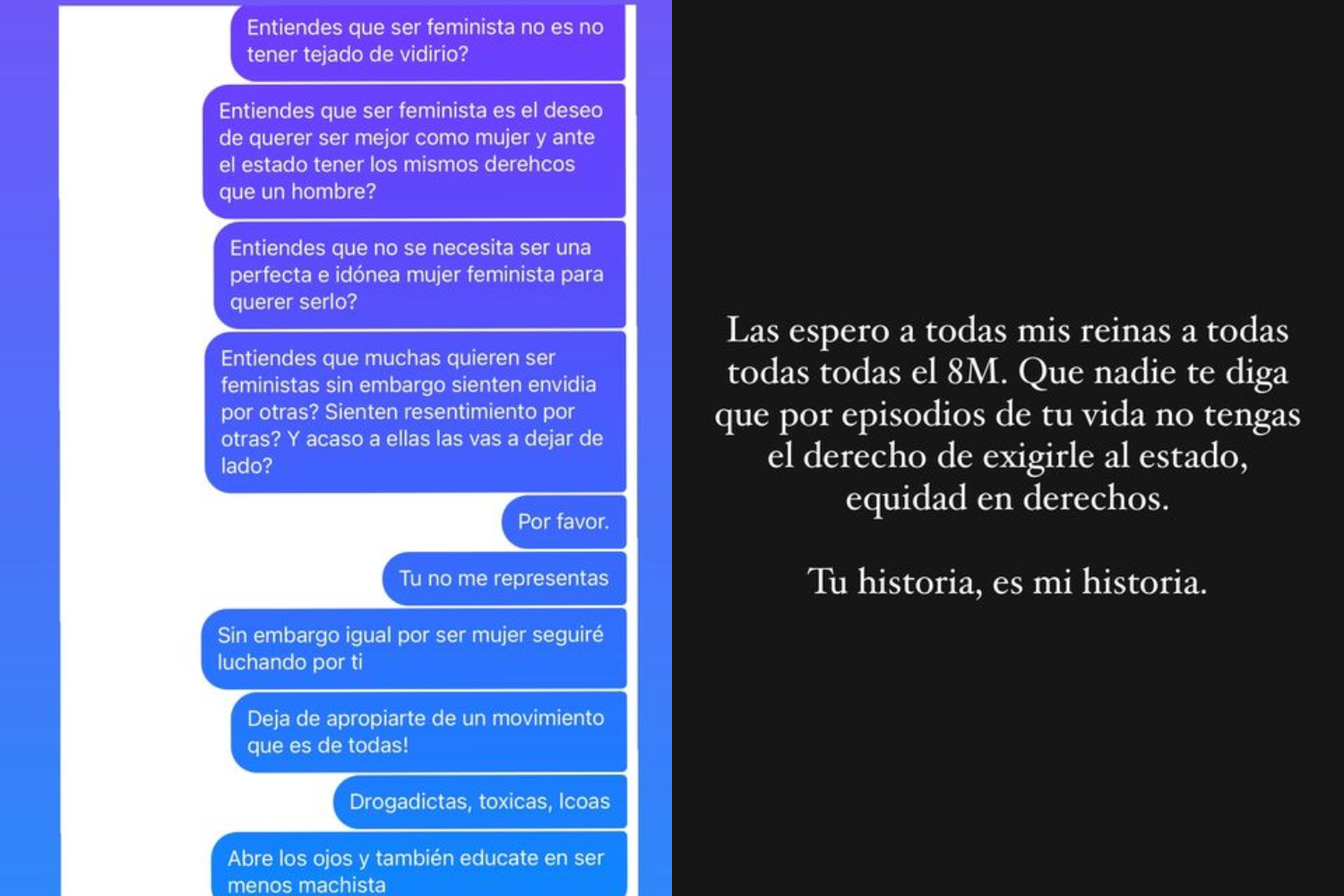 Cony Capelli llamó a participar del 8M Cony Capelli en Instagram