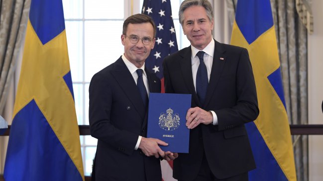  Suecia ingresó oficialmente a la OTAN  