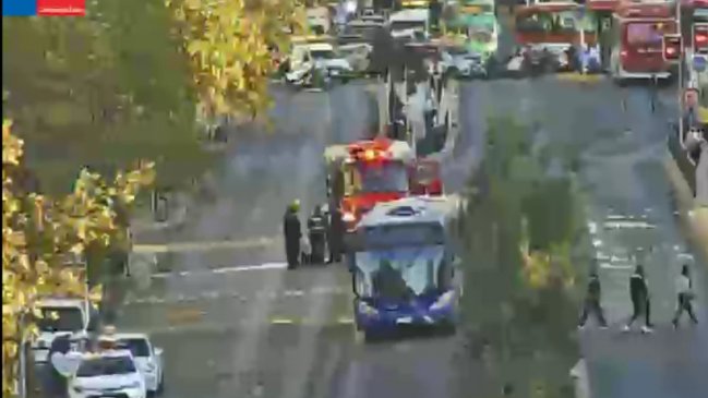 Escolar murió atropellada en pleno centro de Santiago