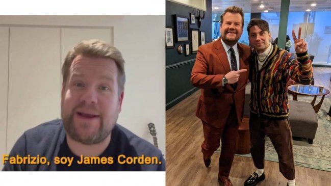 James Corden envió saludo a Fabrizio Copano por su nuevo programa