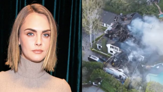 Casa de Cara Delevingne fue consumida por un incendio