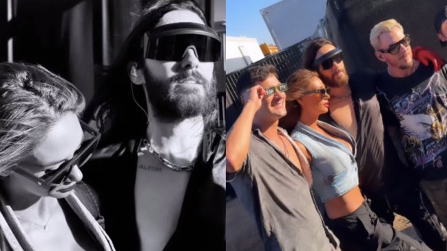 Pamela Díaz compartió escenario junto a Jared Leto en Lollapalooza Chile