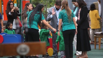   Presidente Boric inauguró zona infantil del Parque Portales en Santiago 