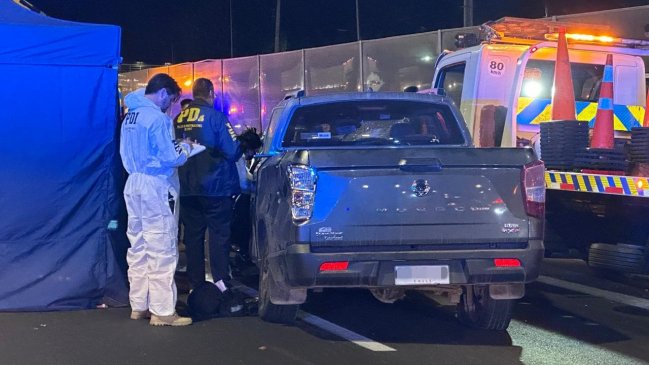 Conductor fue asesinado a tiros, en movimiento, en plena Ruta 5
