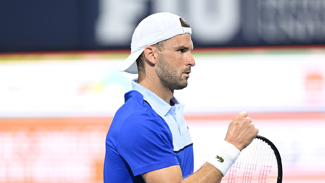 Grigor Dimitrov dio el golpe y eliminó a Carlos Alcaraz en el Masters de Miami